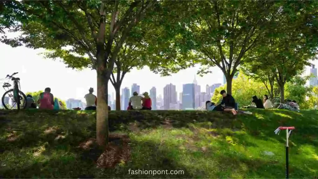 How do trees and green spaces enhance our health?